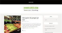 Desktop Screenshot of hannelores.com